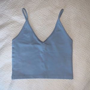 Aritzia Crop Baby Blue Tank